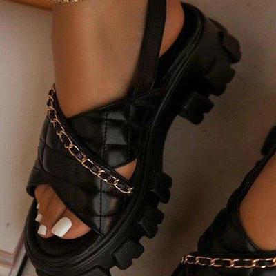 women platform sandals roman shoes big size 43女沙滩鞋凉拖鞋