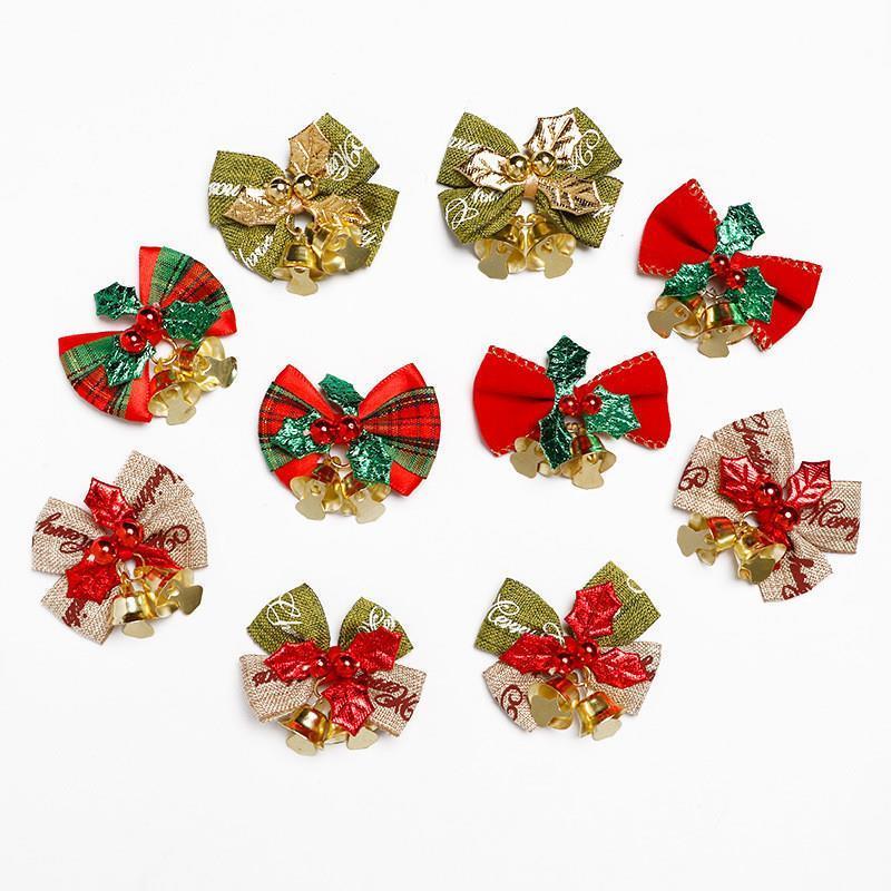 4pcs Christmas box Mini bow tie Christmas DIY Accessories