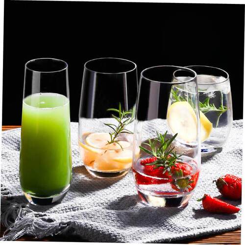 Transparent drinking glass heat-resistant water cup tea cup