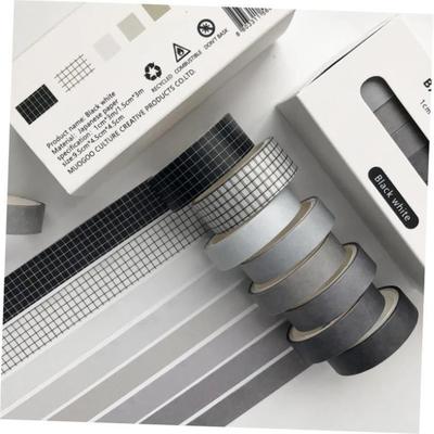 5Rolls/box Solid Color Washi Tape Set Decorative Masking Tap