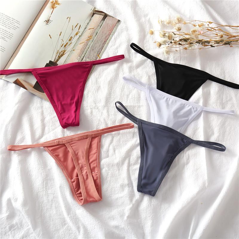 en Underwear Cotton G-String Underpants Femlae Lingerie 3Pcs