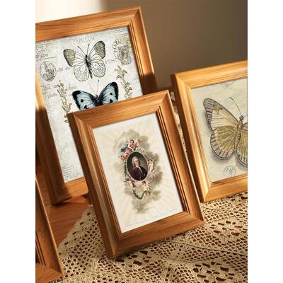Nordic simple wooden photo frame square picture frames 相框