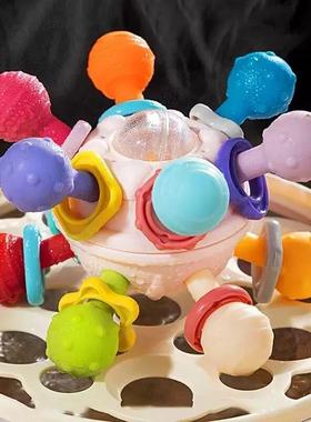 Baby Montessori Toys 0 12 Months Sensory Rattle Teether Gras