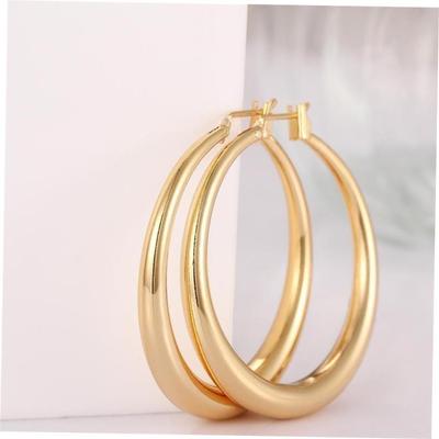 Russia earings big hoop earrings 18K gold plated jewelry for