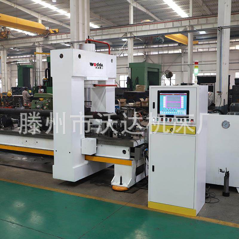 沃达150吨移动龙门校直机500吨800吨钢管圆钢长件自动校直液压机