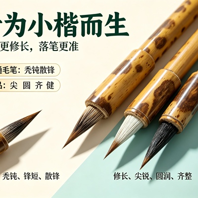 古法纯毛小楷毛笔小行书作品毛笔