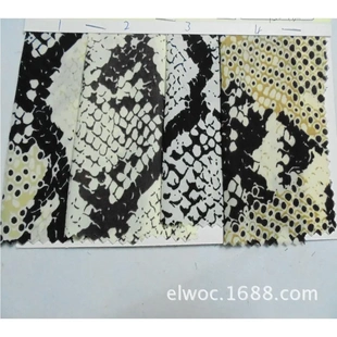 蛇纹印花制衣布 服饰裙 蟒蛇帽韩国麻2558 仿蛇皮面料夏季 薄布料