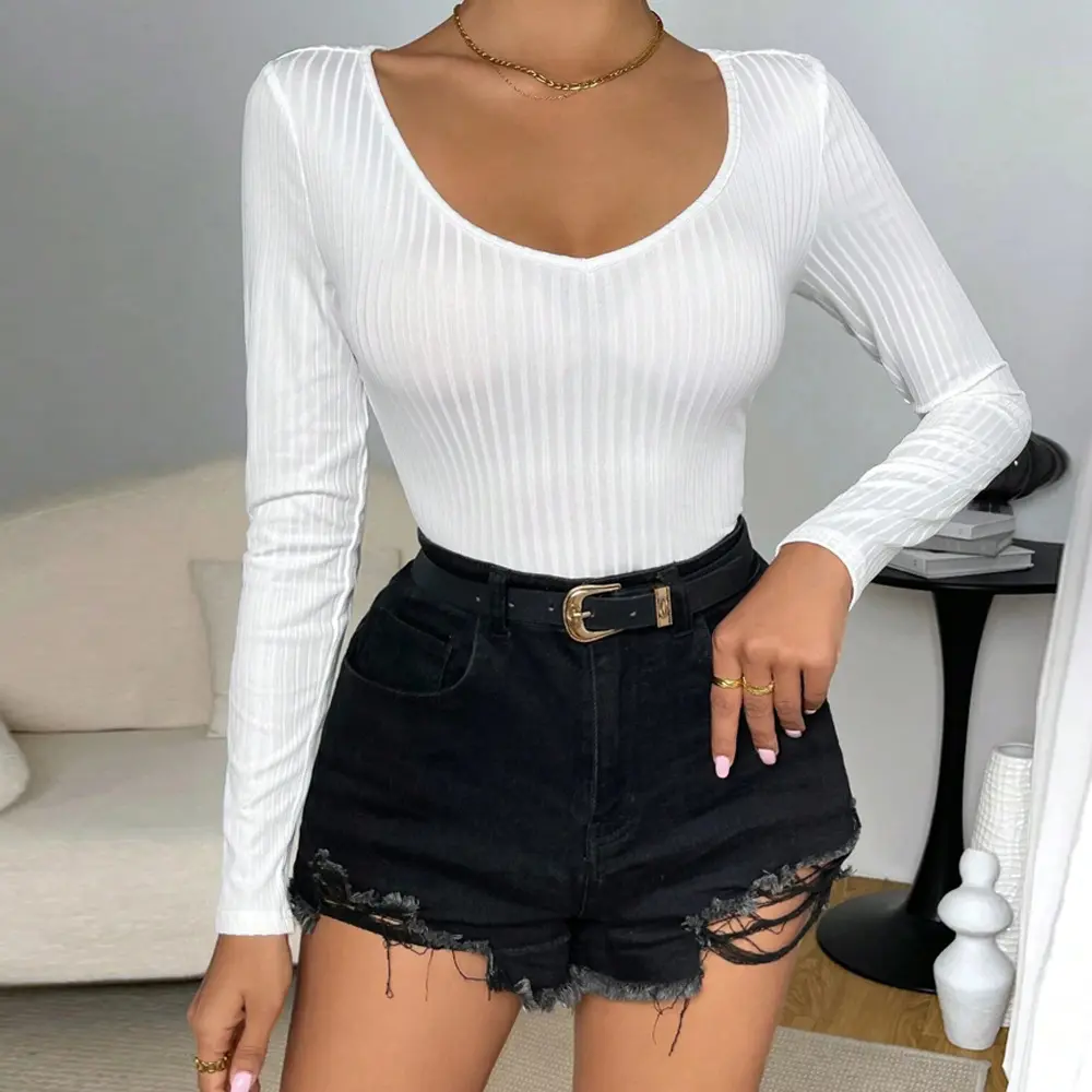 欧美女装2024秋冬新款女装修身v领气质长袖内搭外穿连体衣,女装/女士精品,连体衣/裤,淘宝优惠券,粉丝福利购,淘宝优惠卷