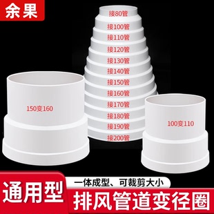 余果油烟机铝箔排烟管变径圈厨房烟道排风管转换头止逆阀变径接头