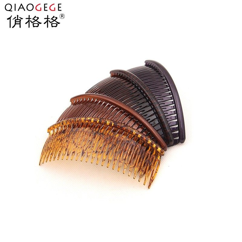 俏格格简约带齿插梳气质发插发梳头饰女性化妆刘海发夹饰品头饰品