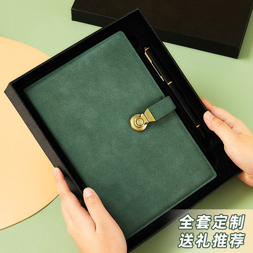 a5羊巴皮搭扣笔记本子加厚日记本