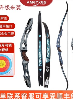顶点Endeavor竞技反曲弓专业比赛射准套装R10反曲弓LIF通用插口