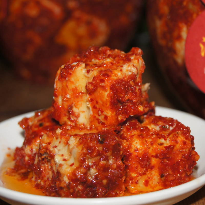 湖南特产沅江四季红乡里腐乳 特辣农家自制 香辣豆腐乳猫鱼800克