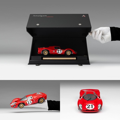 AMA Amalgam 1:18 法拉利330P4 1967年勒芒 21# 仿真树脂汽车模型