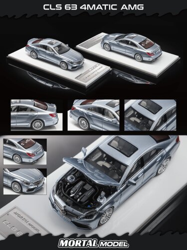 MORTAL 1:64 奔驰CLS63AMG 合金汽车车模收藏摆件礼物
