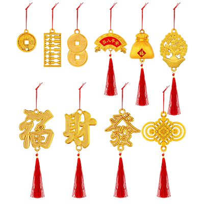 2026新年马年装饰发财树小挂件