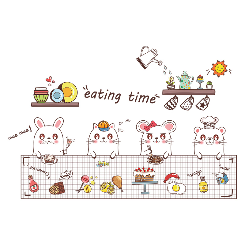 厨房防油贴纸柜x灶台用油烟机瓷砖墙贴防水防火耐高温墙纸自粘壁