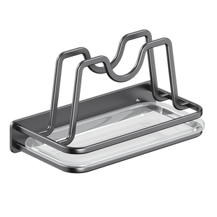 锅盖架免打孔壁挂式厨房置物架大菜板放置器家用收纳多层砧板架子