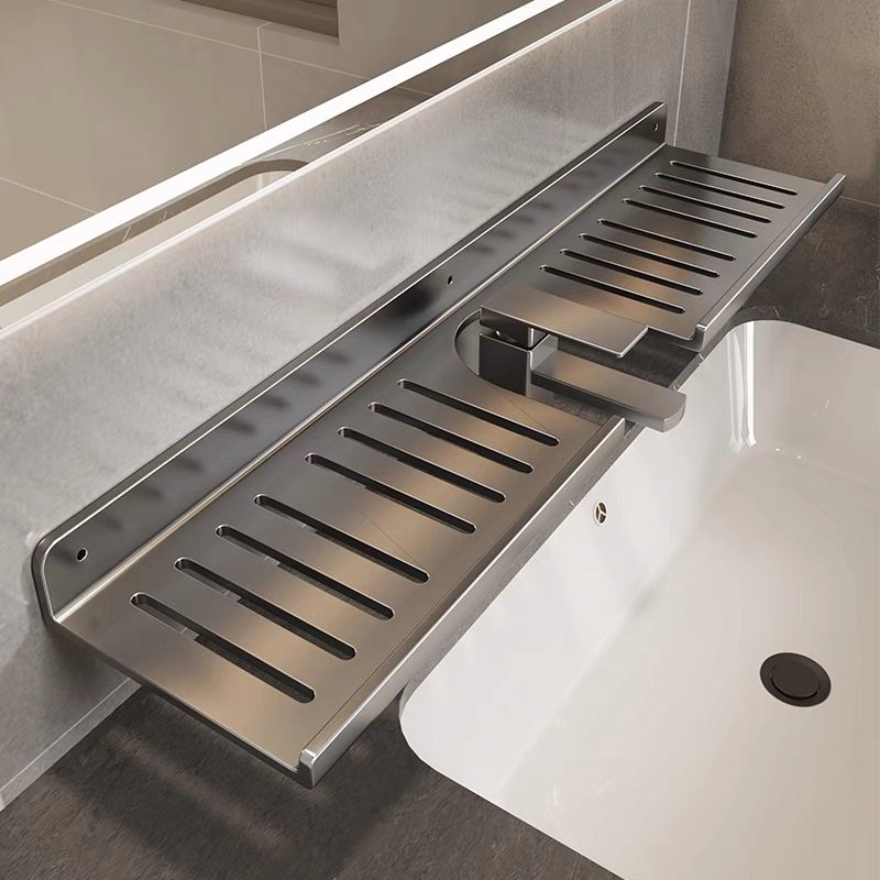 镜前卫生间置物架免打孔收纳