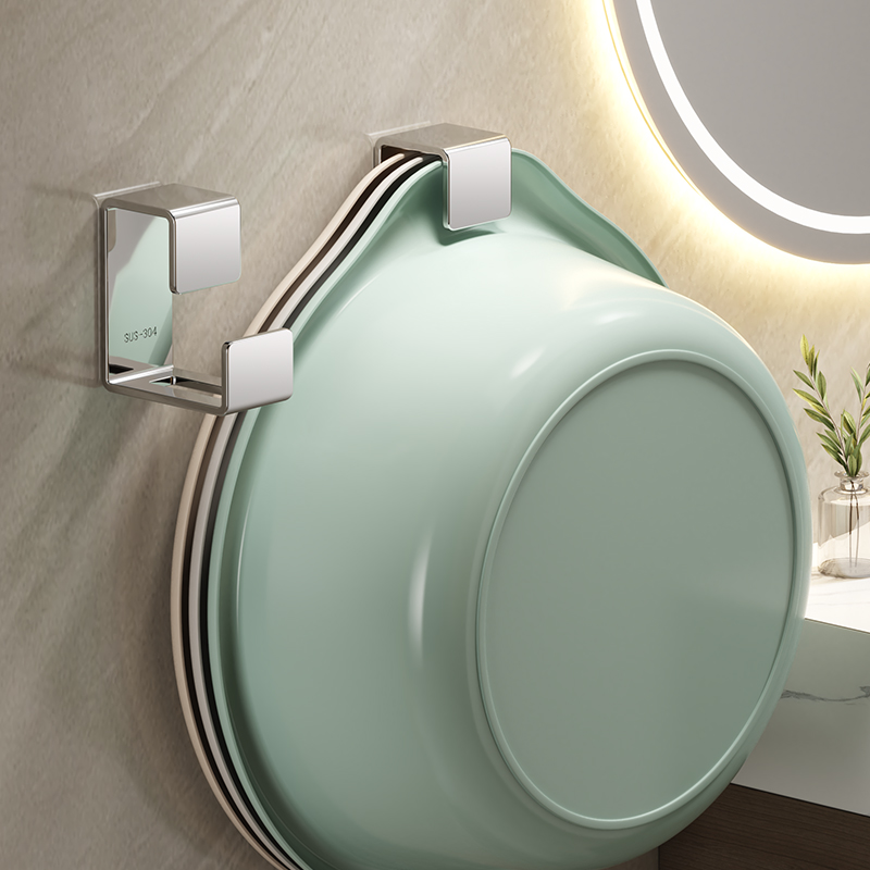 实心脸盆架免打孔卫生间收纳