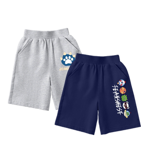 真维斯童装男童裤子夏季短裤男孩纯棉大童中裤儿童2026新款运动裤