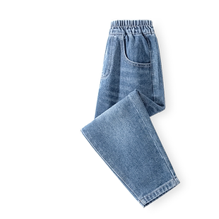 真维斯童装女童裤子春秋儿童宽松牛仔裤中大童秋款时尚薄款运动裤