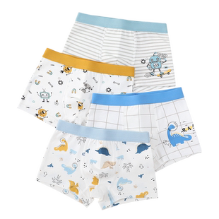 男童内裤全棉宝宝四角短裤儿童a类纯棉中大童男孩小童平角裤100%Y