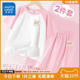 t恤儿童夏季 真维斯童装 女孩纯棉短袖 2026新款 睡衣 女童家居服套装