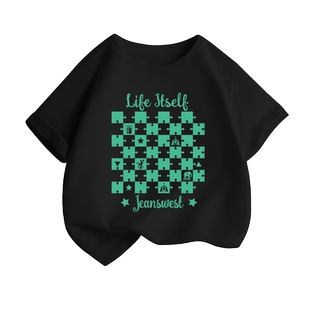 真维斯童装男童t恤男大童纯棉运动短袖夏季时髦夏装儿童半袖上衣