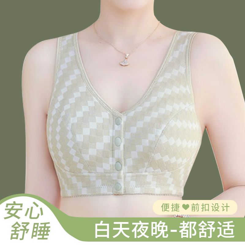 中老年妈妈内衣钢圈聚拢胸罩束缚
