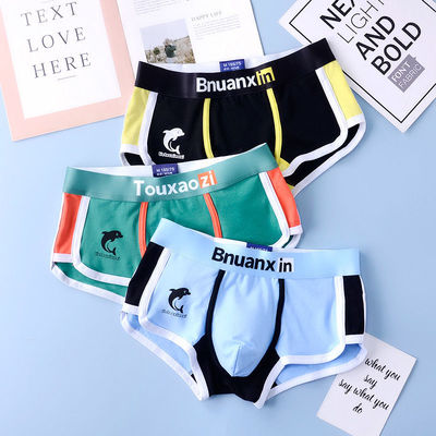 男士内裤男棉质平角裤透