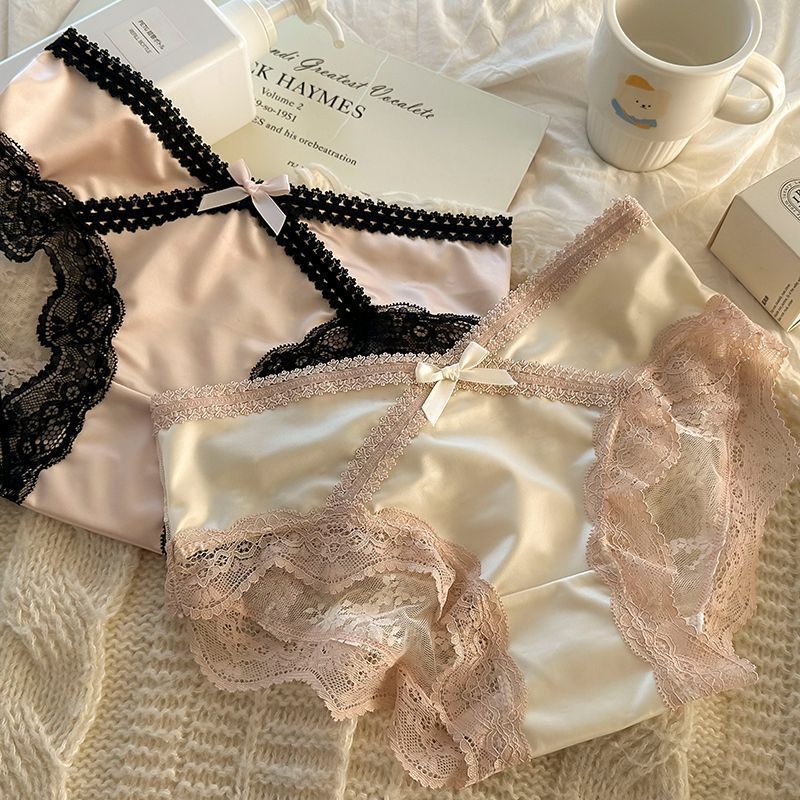 性感法式蕾絲內褲女純棉襠抑菌