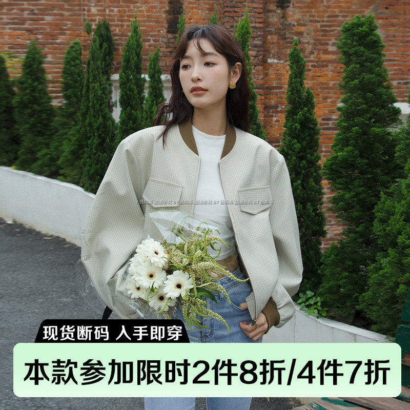 减龄休闲复古宽松夹克外套设计感