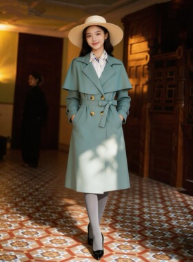 HT2144卡罗旺斯 J 【新品抢先看】简约廓形风衣外套大衣