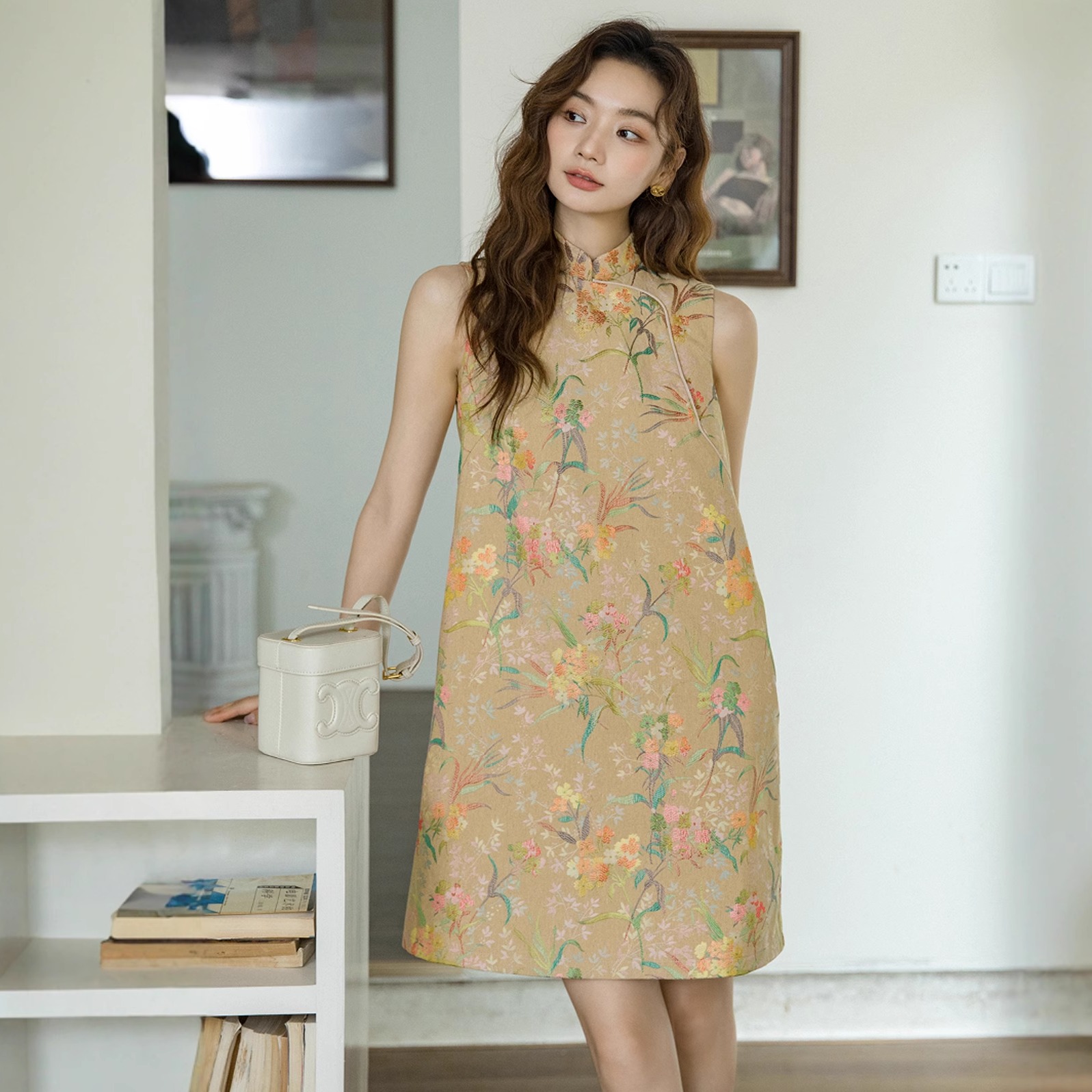 高级感复古轻奢气质小众旗袍日常