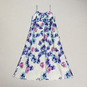 无袖 吊带印花连衣裙 潮流女士轻熟夏季 中长款 南枝吊带裙 时尚