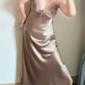 性感睡衣大码 女胖mm春夏冰丝高级感加肥加大纯欲吊带睡裙没胸垫a