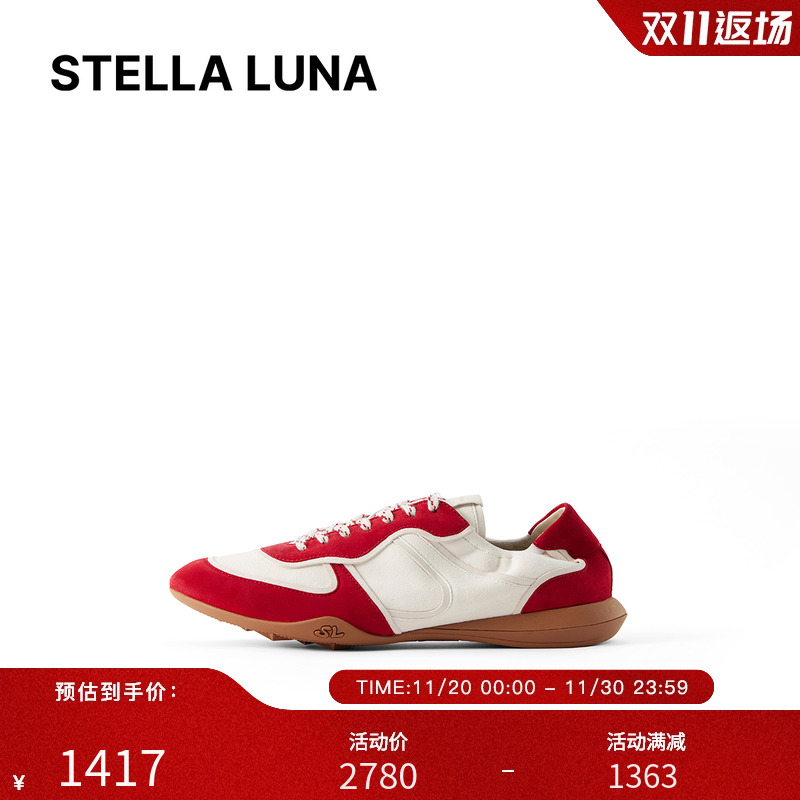 LUNA新款多材质拼接慢跑鞋