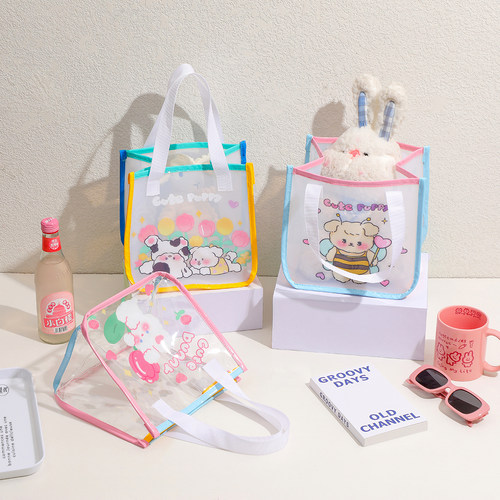 洗漱收纳手提袋旅行果冻沙滩包女