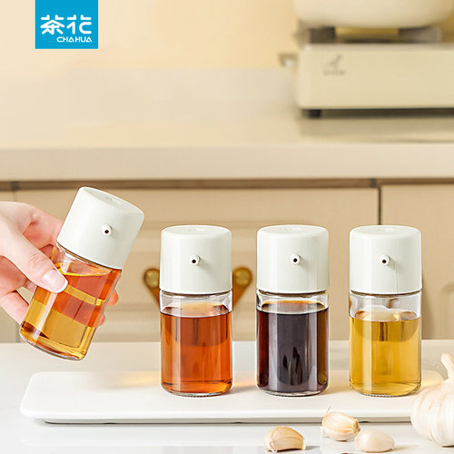 茶花油醋瓶厨房家用分装小香油壶
