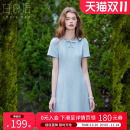显瘦女连衣裙 千金风修身 白鹿语法式 小香风温柔蝴蝶结短裙25夏新款