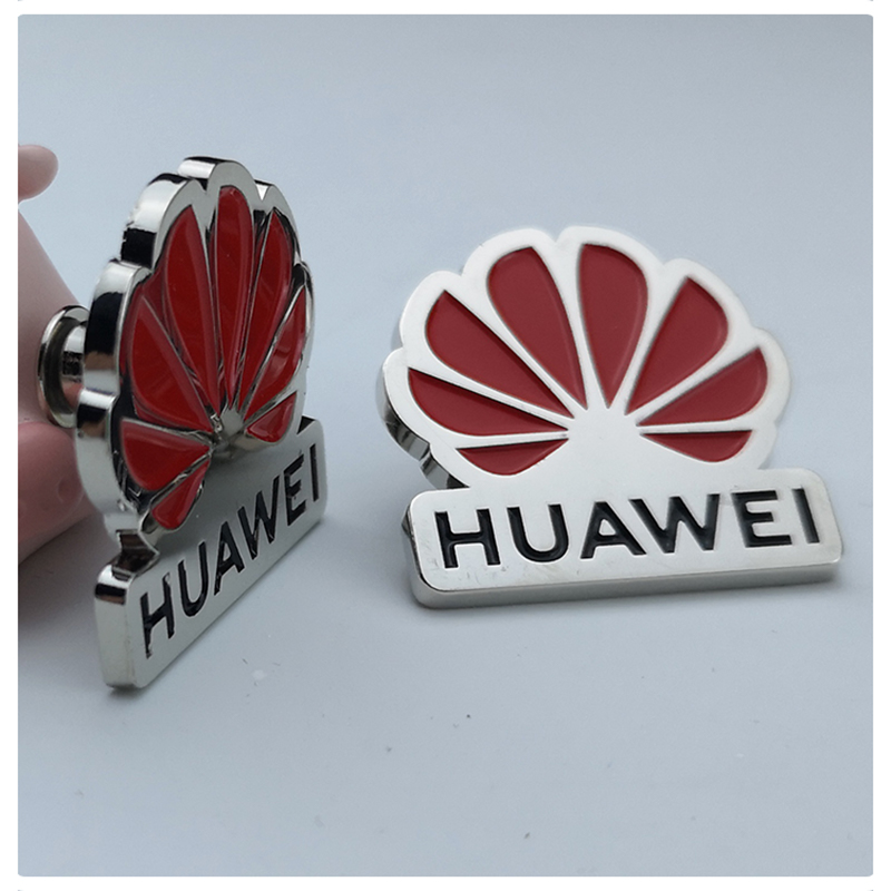适用华为logo徽章定制企业胸章现货合金胸牌情侣胸针定做商务勋章