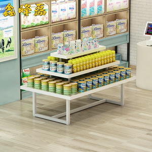 中岛柜母婴货架超市堆头展示架化妆品饰品展示柜鞋店文玩具促销台