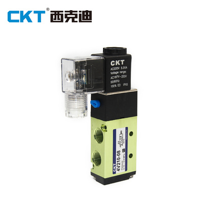 。CKT西克迪4V210-08电磁阀气动配件控制换向阀DC24VAC220V两位五