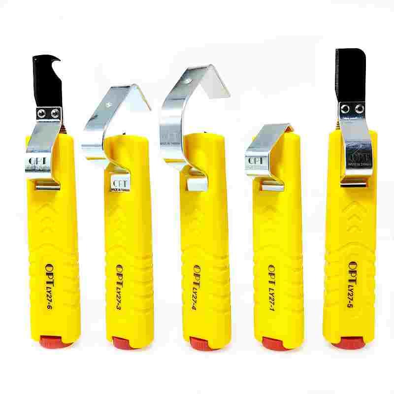 中国台湾OPT电线电缆中间剥皮刀LY27-1 3 4 5 6脱皮刀旋转剥皮器