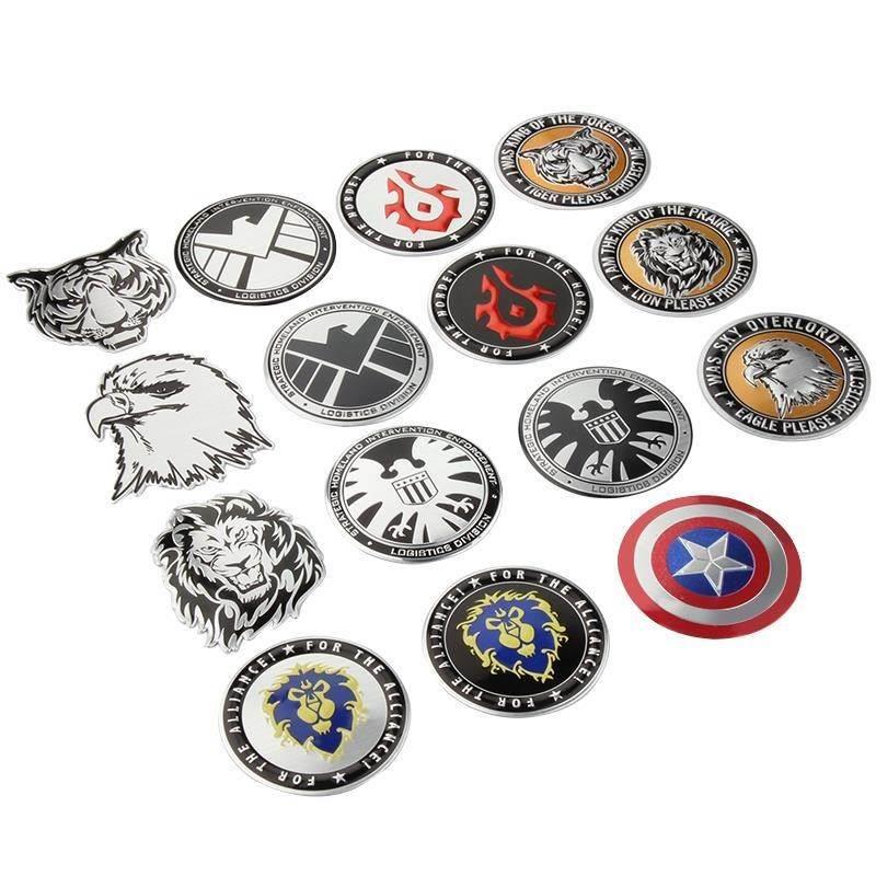 神盾局 车贴 汽车装饰贴 车身贴 个性车标贴 金属改装标 鹰徽章