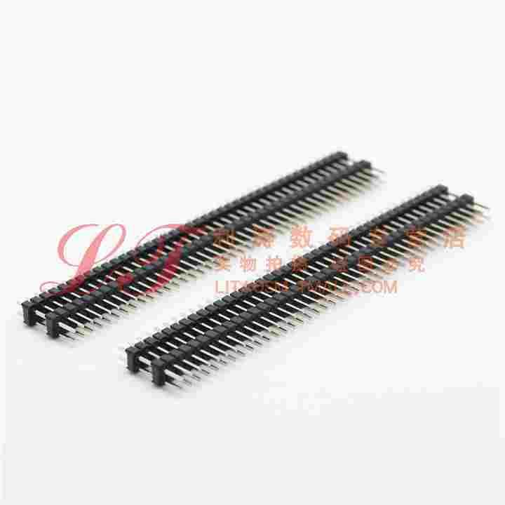 利涛丨双塑双排针2*40 2.54间距 30MM 一份10根