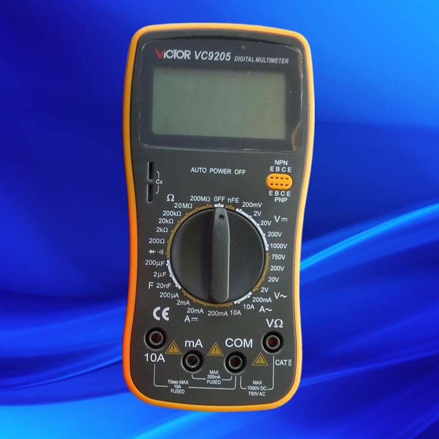 VICTOR胜利仪器 VC9205 数字万用表数显多用表带自动关机功能