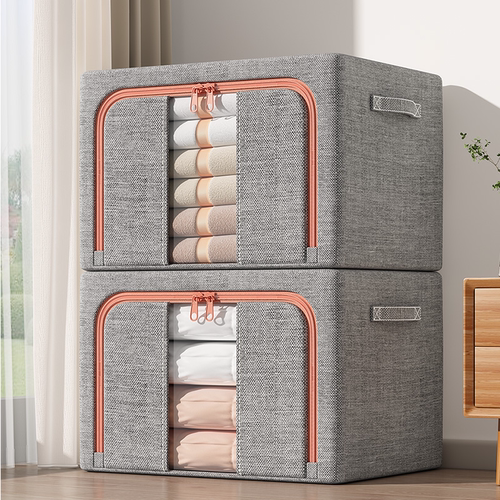 加厚棉麻收纳箱清新无味