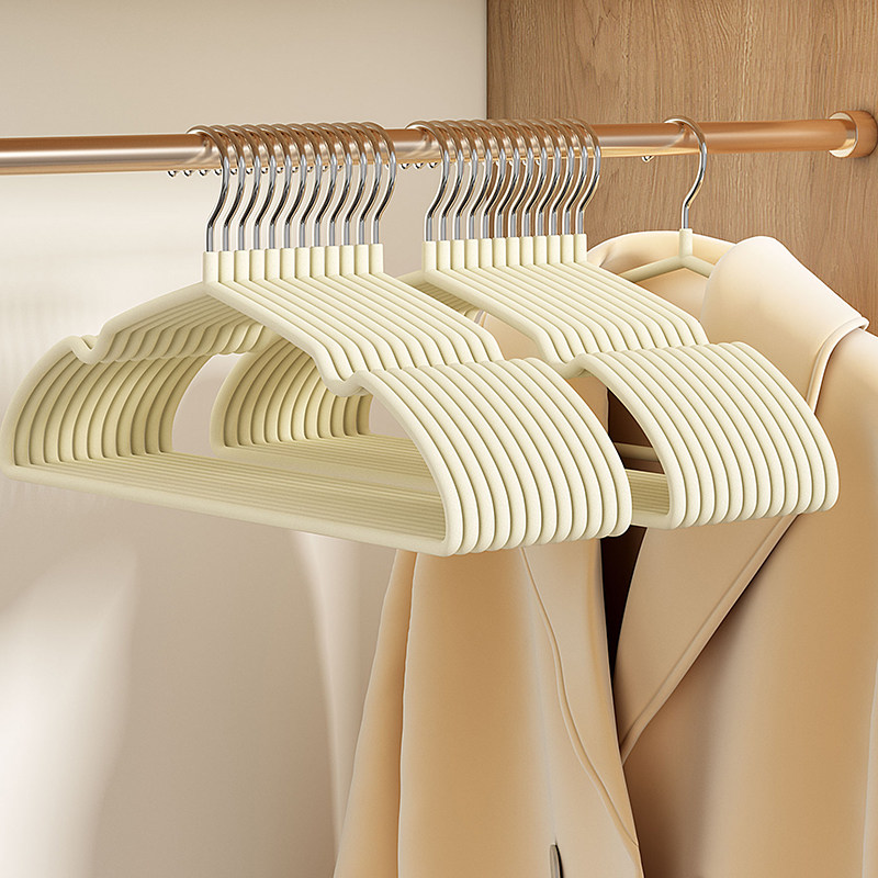 植绒衣架整理师专用防滑肩无痕衣架家用挂衣超薄儿童衣撑衣柜收纳,收纳整理,植绒衣架/布衣架,淘宝优惠券,粉丝福利购,淘宝优惠卷